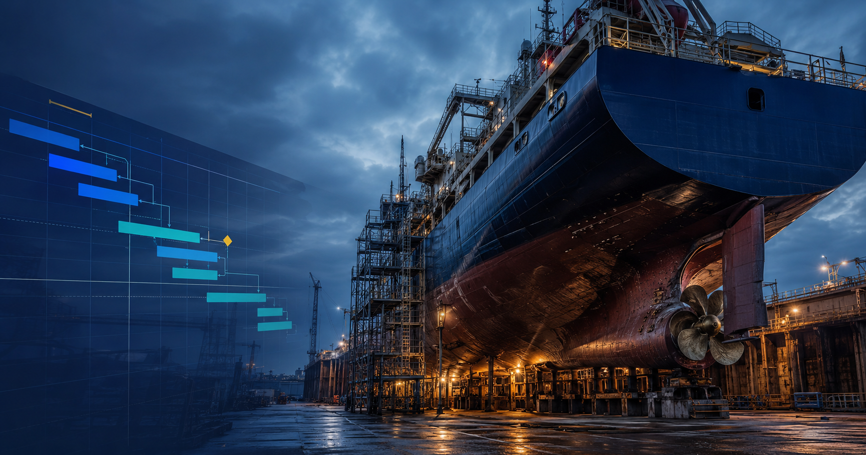 Dry dock planning, specification and ship repair cost control
